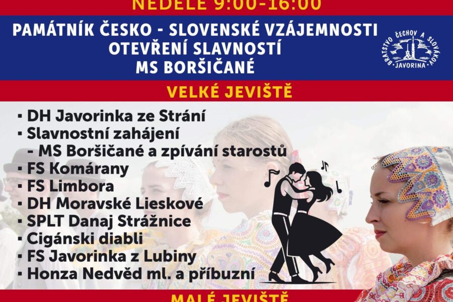 Slavnosti bratrství Čechů a Slováků na Velké Javořině FOTO