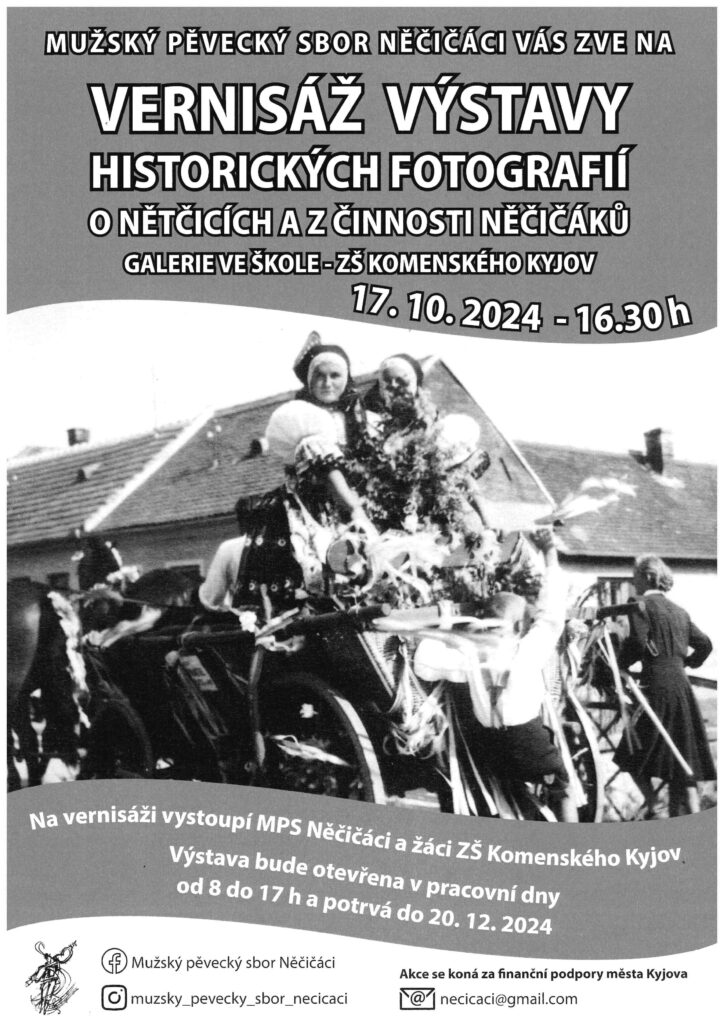 Vernisáž historických fotografií o Nětčicích