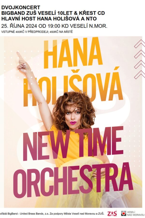 Hana Holišová & New Time Orchestra, předkapela BigBand ZUŠ Veselí