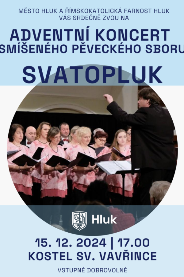 Adventní koncert smíšeného pěveckého sboru Svatopluk