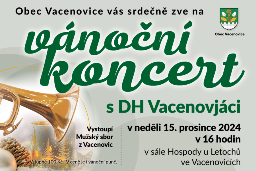 Vánoční koncert s DH Vacenovjáci