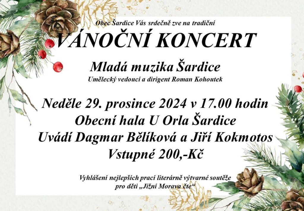 Vánoční koncert Mladá muzika Šardice