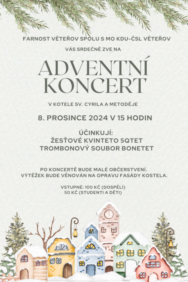 Adventní koncert ve Věteřově