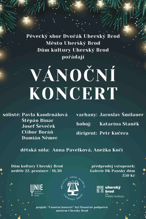 Vánoční koncert Pěveckého sboru Dvořák